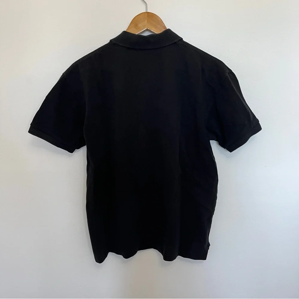 Comme des Garcons Black Polo Shirt with Heart Logo Size XL